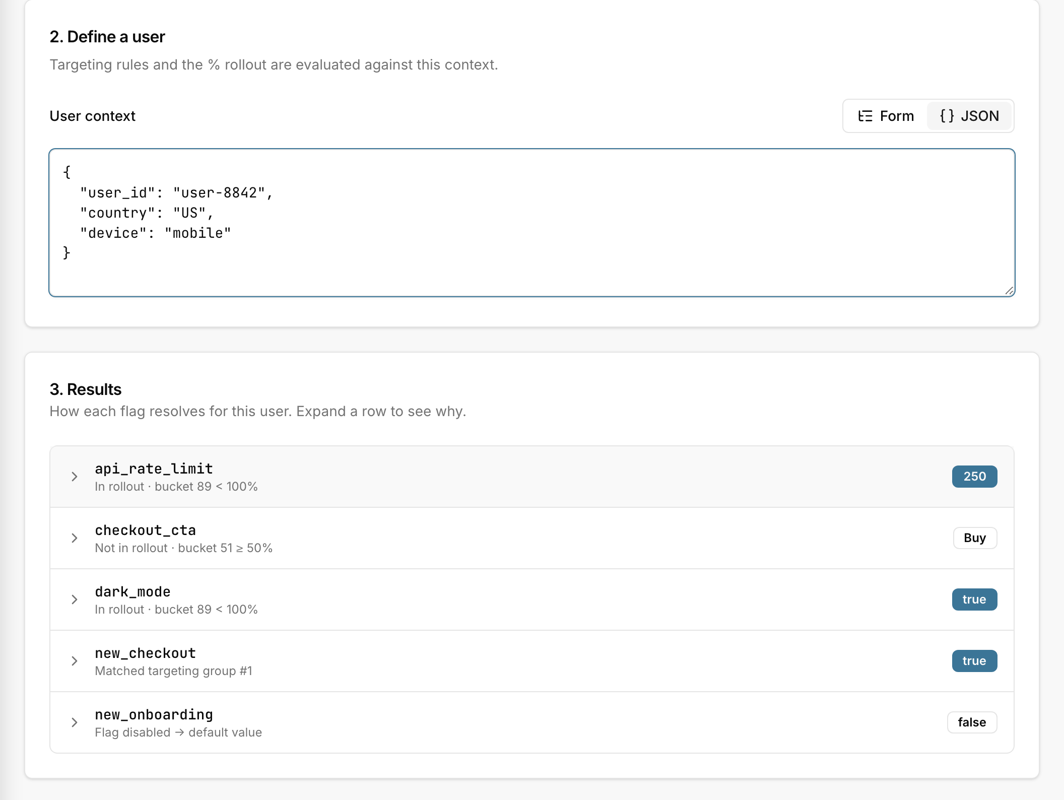 Playground: an evaluation trace